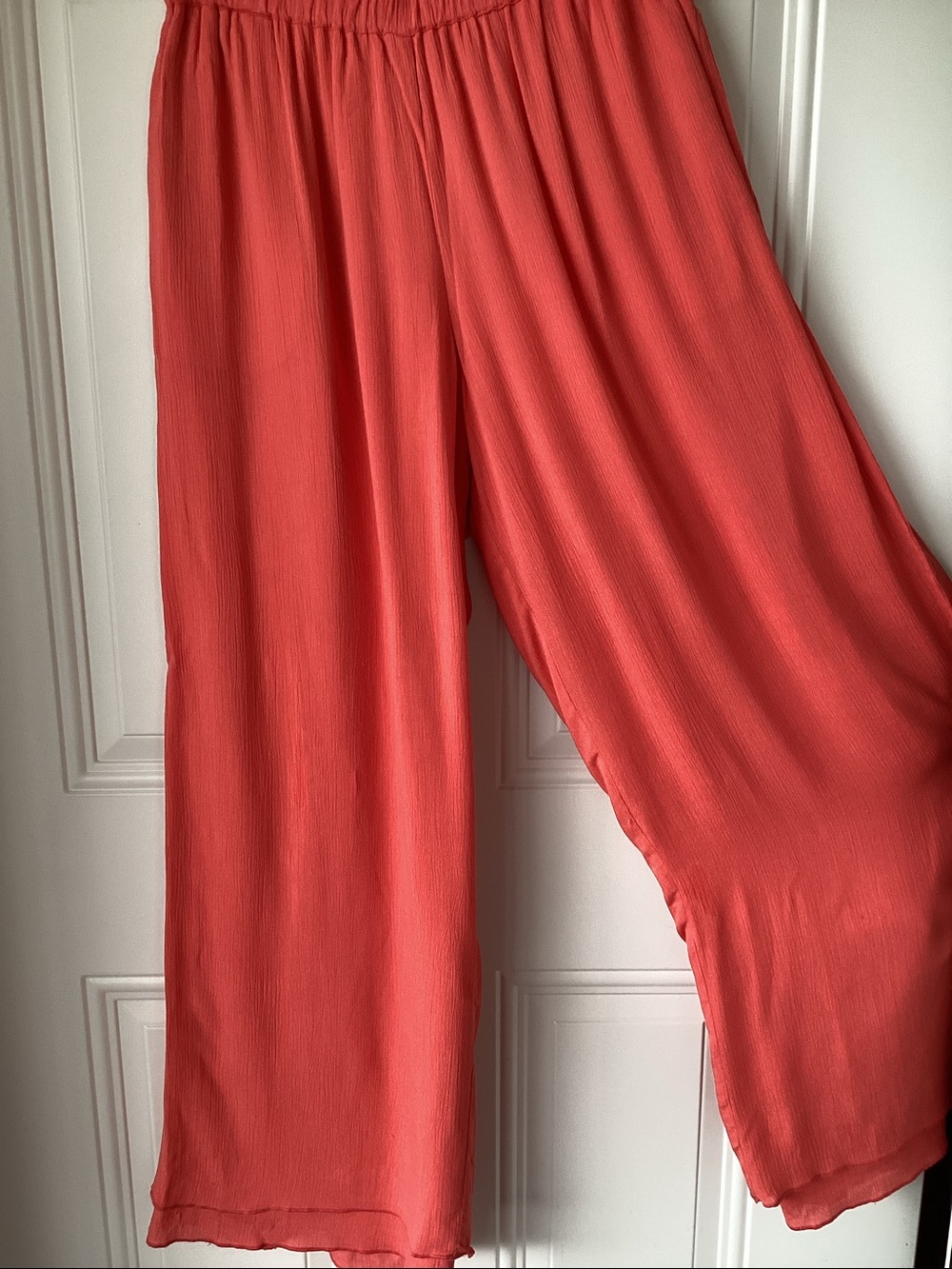 Coldwater Creek Coral Wide-Leg Pants